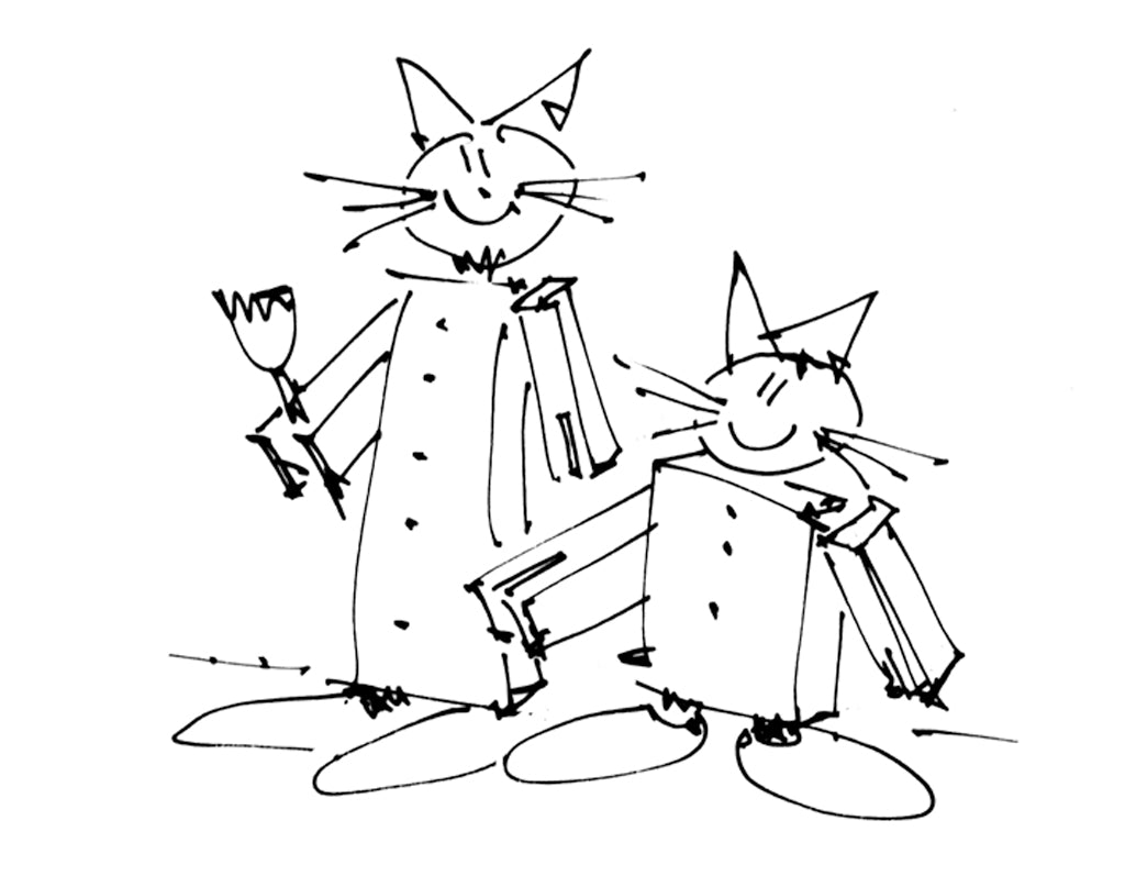 Tipp und Tapp - Steckfiguren-Katzen